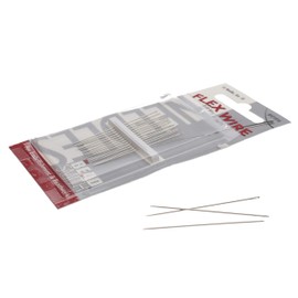 The Beadsmith Flex Wire Needles, Pack of 16, European Quality, Use with 0.010” Diameter Flex Wire or Smaller and for Loom Weaving Beadwork, Off-Loom Stitching and Jewelry Making with Seed Beads