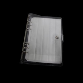 PVC Waterproof Clear Zipper Pouches, Rectangular Grid Design, 10 Sheets with 5 Compartments Each, Ideal for Organizing Craft Strings, Friendship Bracelets, Cup Straps, Keychains