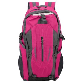 40L Waterproof Backpack Shoulder Bag For Outdoor Sports Climbing Camping Hiking Rose Red