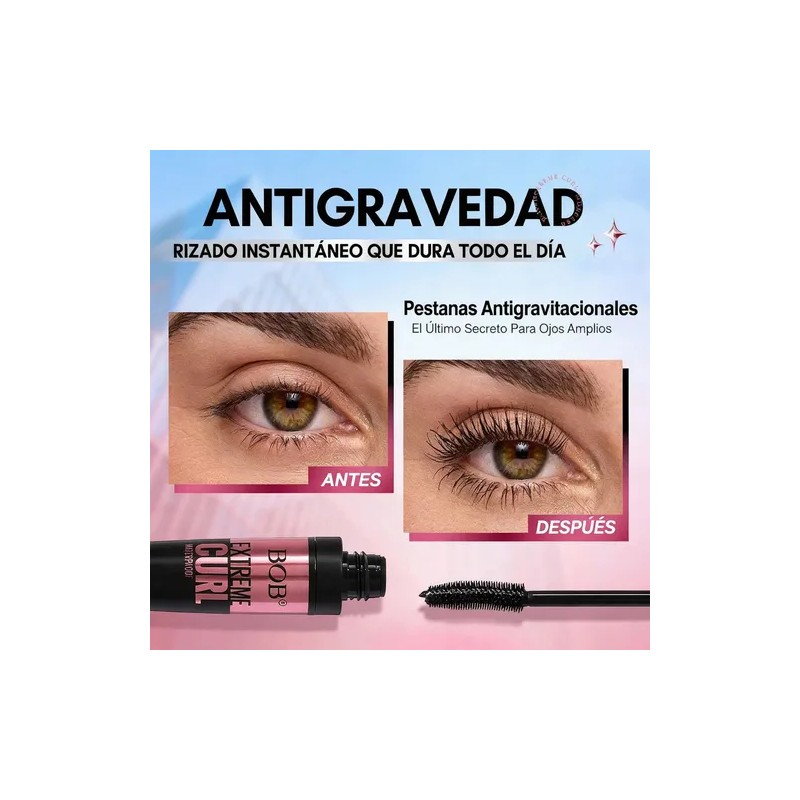 Máscara De Pestañas Volumen Y Alargador 60g Negro Rizador
