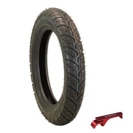 Kenda K329 2.50/10 TT 4-Ply Front/Rear Scooter Tire for Urban Street Riding and Light Off-Road Use, (2.50-10 TT) with Kenda Keychain