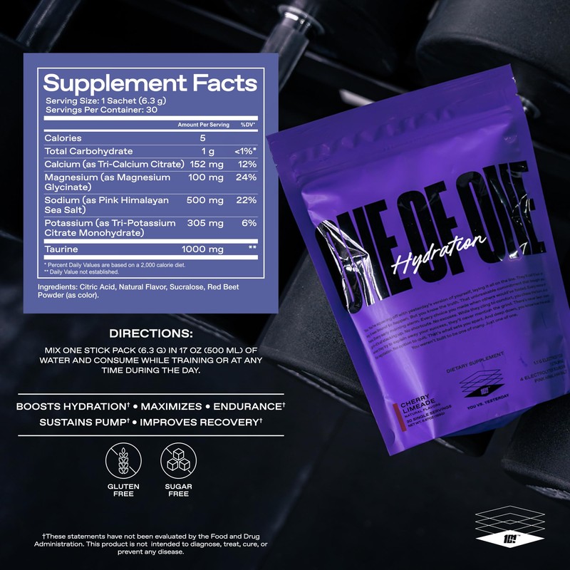 ONE of ONE Hydration Electrolyte Powder – Fast-Acting Hydration with