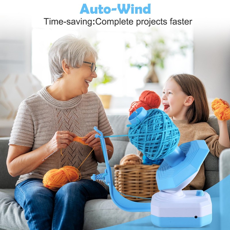 Electric Wool Winder - Automatic Yarn Winder, Wool Unwinder, Ball