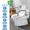 WeHwupe Toilet Safety Rails for Elderly Adults - Adjustable Bathroom