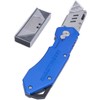 MARSHALLTOWN Folding Utility Knife, Folding Type, Aluminum Handle, Zinc Housing,