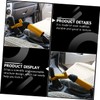 DOITOOL 1pc Durable Steel to Gear Stick Lock Anti-theft Car