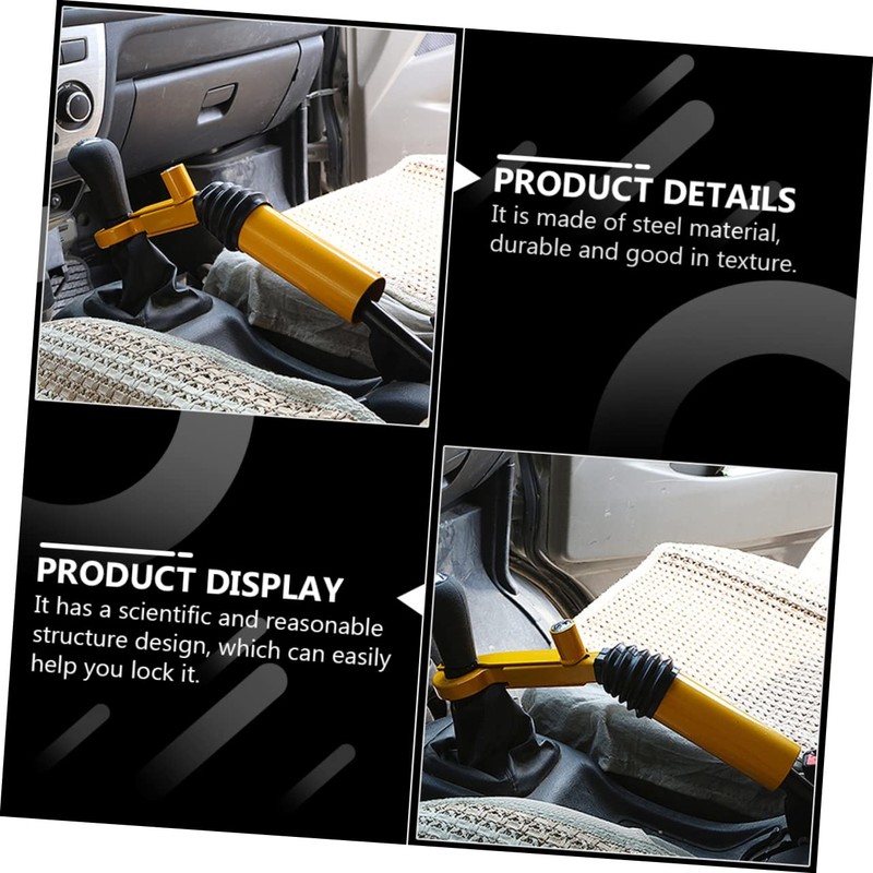DOITOOL 1pc Durable Steel to Gear Stick Lock Anti-theft Car