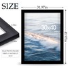 Fisnish 30x40 Picture Frame Black, with HD Plexiglass Durable and
