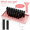 100Pcs Lip Balm Tubes Kit with Filling Tray & Spatula,
