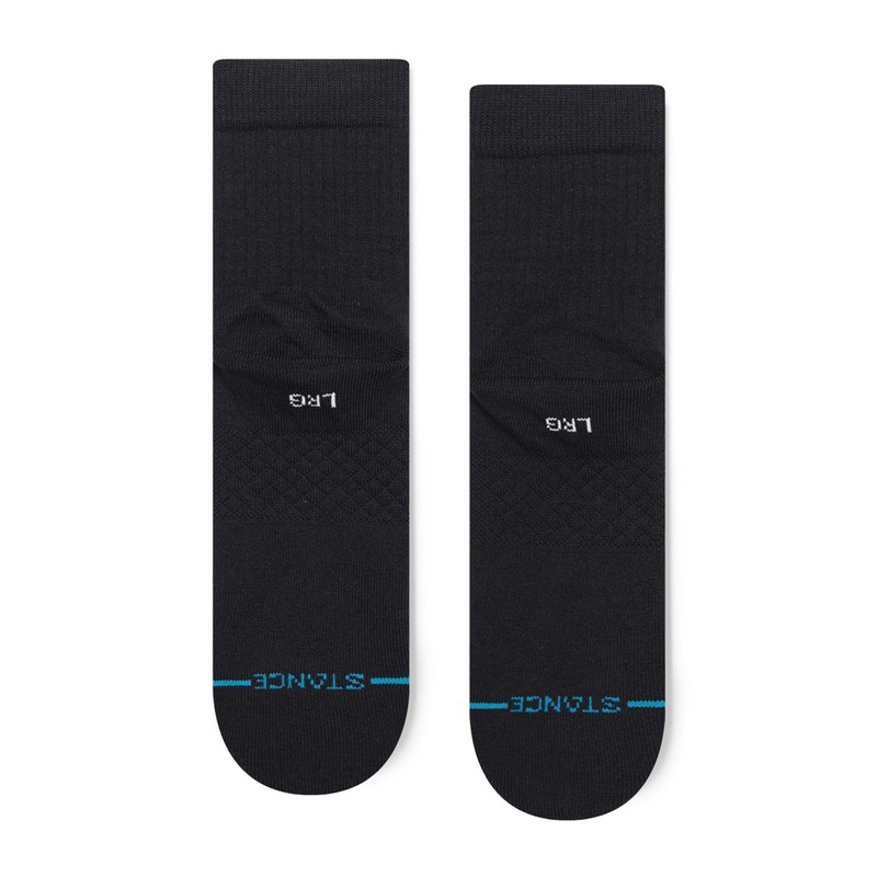 Stance Icon Quarter Socks 3-Pack (Black, Small)