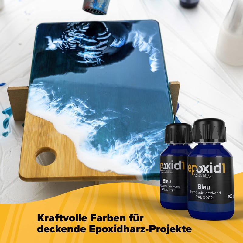 epoxid1® Epoxy Resin Colour Paste, Opaque Epoxy Resin Paint, Paste