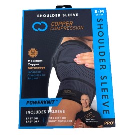 Copper Compression Pro+ Shoulder Sleeve, Size Small/Medium Unisex