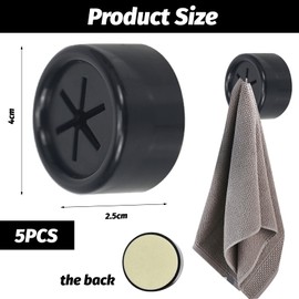 Bzzerumy Pack of 5 Towel Rails - Camping Accessories without Drilling, Must Have Camping Gadgets, Kitchen Accessories, Caravan and Motorhome Accessories, Practical Gadgets for Home and Kitchen