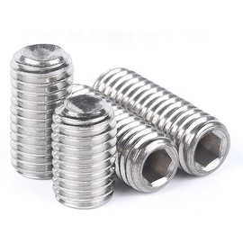 Set of 20 Hexagon Socket Set Screws M6 Screws Potato Screws 304 Stainless Steel Set Enameled Set Screws (M6 x 16 mm)