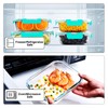 VERONES 10Pack Glass Meal Prep Containers, Airtight Glass Lunch Containers,Stackable