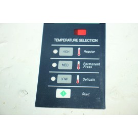 Dexter Dryer Switch Assembly Membrane 9801-077-001