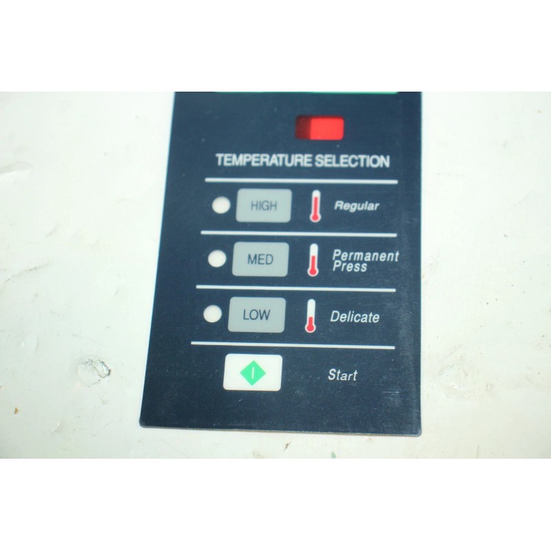 Dexter Dryer Switch Assembly Membrane 9801-077-001