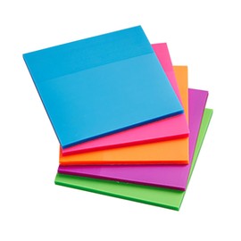 Operitacx Pack of 5 Office Transparent Note Coloured Stickers Notepad for the Desk Sticker Post Window Hexagonal Acoustic Plates Release the Pet Memorandum