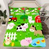 Manfei Farm Animals Sheet Set Cow Horse Pig Hen Chicken