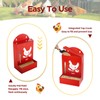 Crazydeer 2 Pack Chicken Grit and Oyster Shell Feeder, Metal