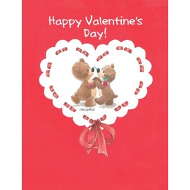 Suzy's Valentines Card Collection Stationery, Rowf and Lovey Happy Valentine's Day - 10860