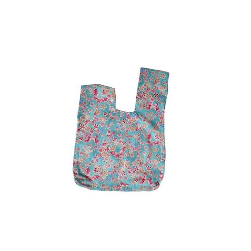 Chezi Bolso con nudo floral de estilo japonés para mujer,