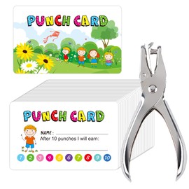 225 Pcs Reward Punch Cards Behavior Incentive Awards for Kids Students Teachers Home Classroom School Positive Reinforcement Tool Business Loyalty Card - 2" x 3.5"