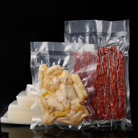 ccHuDE 100 Pcs 7x10cm Small Vacuum Sealer Bags Clear Plastic Food Packaging Bags Heat Seal Embossed Bags Food Sealing Bags Vacuum Freezer Storage Bags