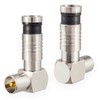 Right Angle Plug Set 2 x Male & 2 x
