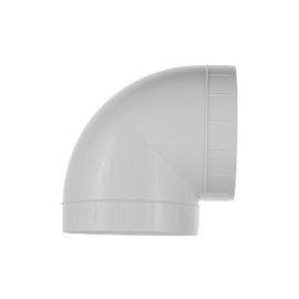 Conector de conducto de plástico de 6 pulgadas y 90 grados. Fácil de montar codo de 90 para tubo flexible o recto.