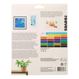 Reeves Watercolor Paint 10ml Tubes, Set of 24, Water Colour