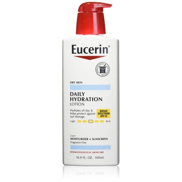 Eucerin Daily Hydration Moisturizer & Sunscreen Lotion SPF 15 16.9 oz