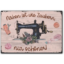 LANOLU Fridge Magnets Funny Sewing Gift for Sewing Fans Funny Magnets with Sayings and Funny Motifs 8 x 5.5 cm