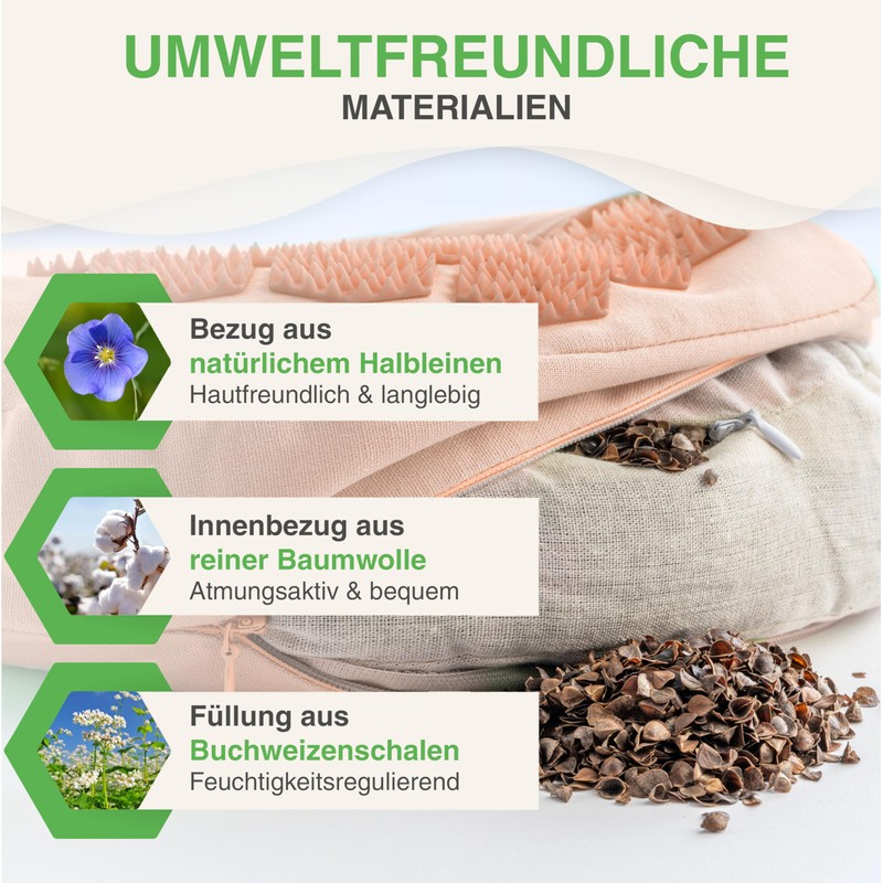 BACKLAxx ® Acupressure Neck Pillow (Pastel Pink)