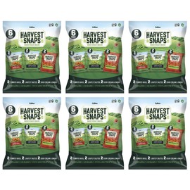 Harvest Snaps Veggie Chips (Mixed Multi-Packs) | Tomato Basil, Lightly Salted, Sour Cream & Onion | Powered by Plant Protein, Gluten Free Baked Vegetable Crisps | Made in USA | 36 Snack Packs