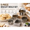 5 Pieces/set Stainless Steel Manual Food Grinder Meat Mincer Sausage