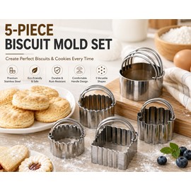 5 Pieces/set Stainless Steel Manual Food Grinder Meat Mincer Sausage Stuffer Tool Cookware Kitchen Accessories