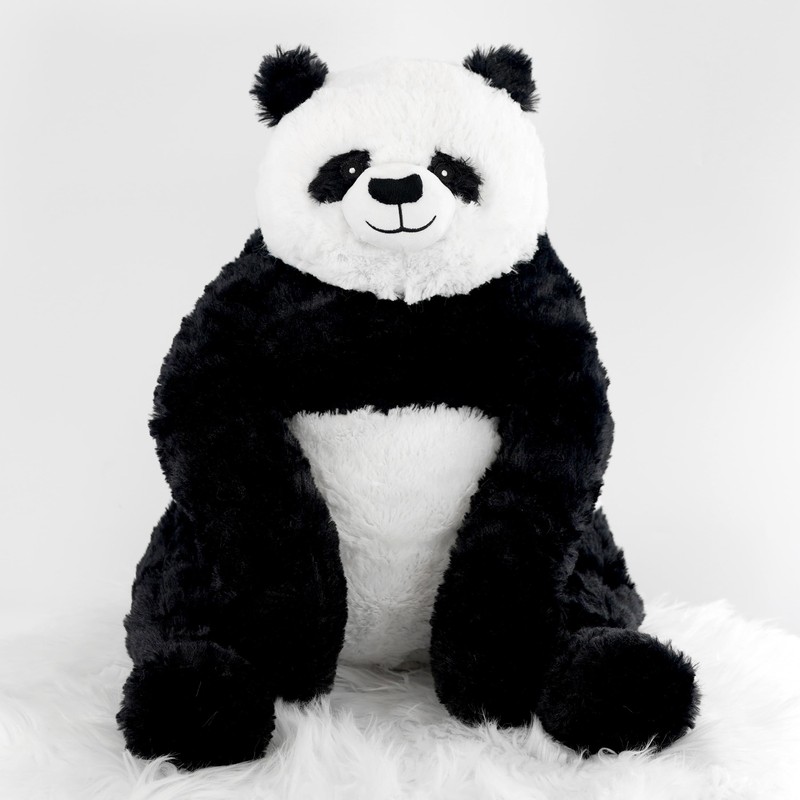 Large 22" Soft Plush Sitting Panda Bear Toy White &