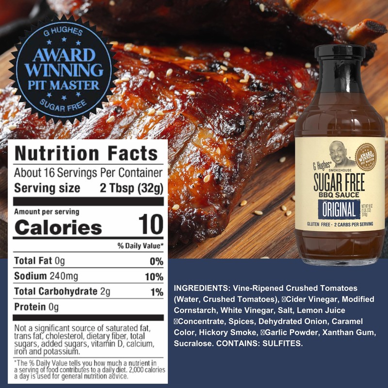 G Hughes Sugar Free, BBQ Sauce Variety Pack - Original,