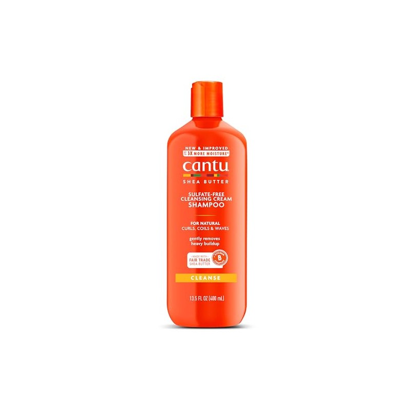 Cantu Champú de crema de limpieza sin sulfato, 13.5 oz