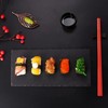 AMOTANG 5 Pairs Chopsticks Set, Dishwasher-Safe Multicoloured Sushi Sticks Made