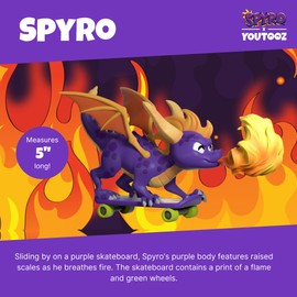 Youtooz Spyro and Sparx 3.5”Vinyl Figure – Collectible Spyro and Sparx Action Figures from Classic Video Game Series