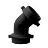 Highcraft Plastic 45° Slip Elbow 1-1/2" Black Slip Elbow for