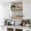 STICKGOO 10 Sheets Peel and Stick Backsplash, Polished Dolomite PVC