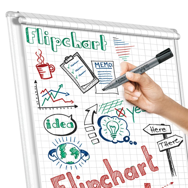 Staedtler Lumocolor Flip Chart Marker, Refillable Staedtler Box