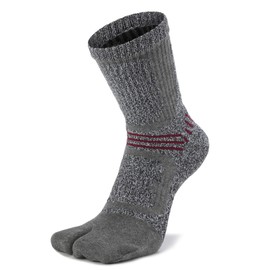 Women's Tabi Socks Flip Flop Big Two Toe Split Cushion Athletic Hiking Terry Crew Cushioned Athletic Cotton for Men Unisex 3 Pairs