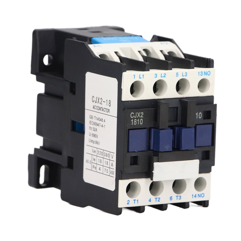220V 18A AC Contactor Normally Open Electric Contactor Silver Alloy
