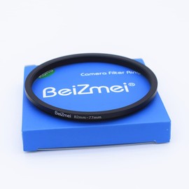 82mm Lens to 77mm Filters Ring,Camera Step-Down Filters Ring Compatiable All Brands Ø82mm Lens to Ø77mm UV ND CPL Camera Filter.