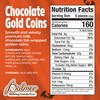 R.M. Palmer Small Mesh Bag Premium Milk Chocolate Coins, Gold