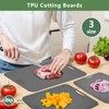 Gintan Flexible TPU Cutting Board with Knife and Juice Groove,